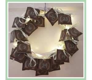 Stickserie - Adventskalender Mini Hüllen 1-24 Zahlen